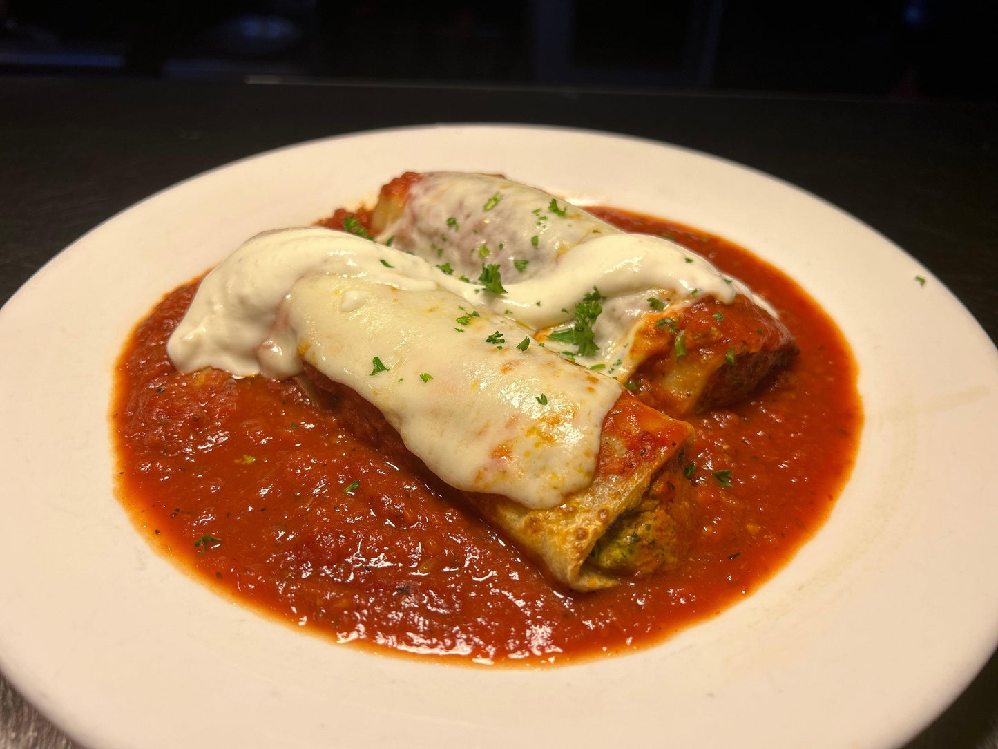 Chicken-Spinach Cannelloni - Vincenzo's Kitchen