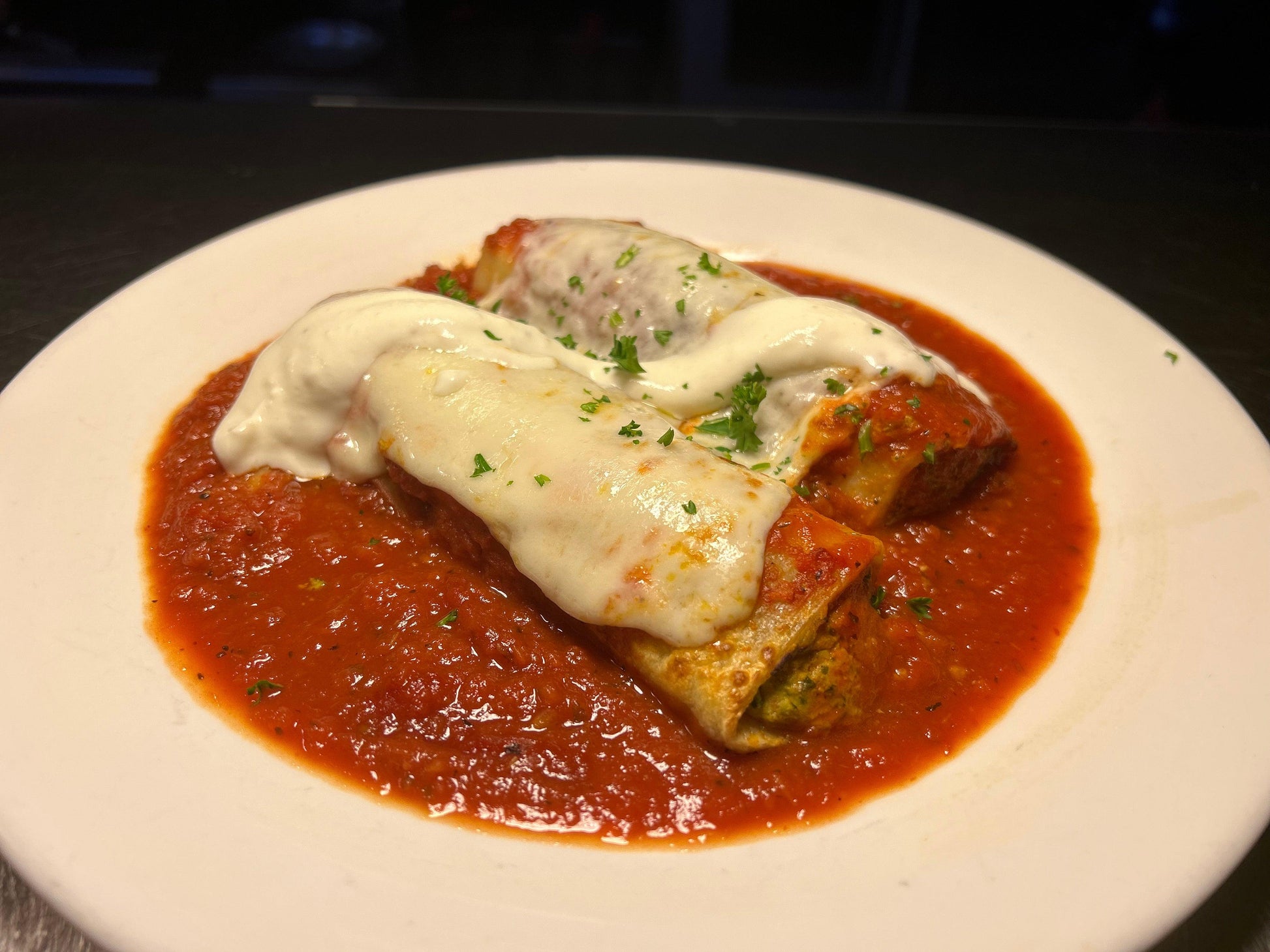 Chicken-Spinach Cannelloni - Vincenzo's Kitchen