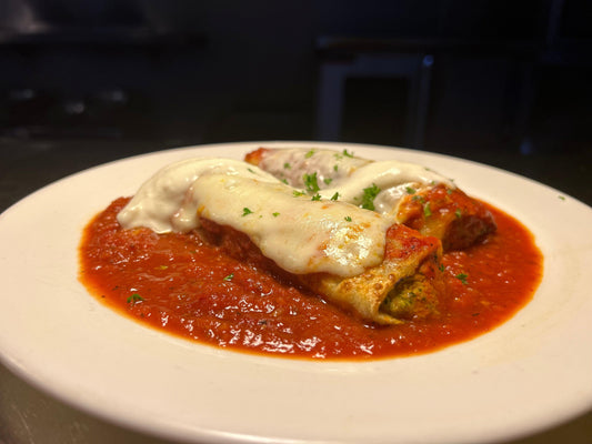 Chicken-Spinach Cannelloni - Vincenzo's Kitchen