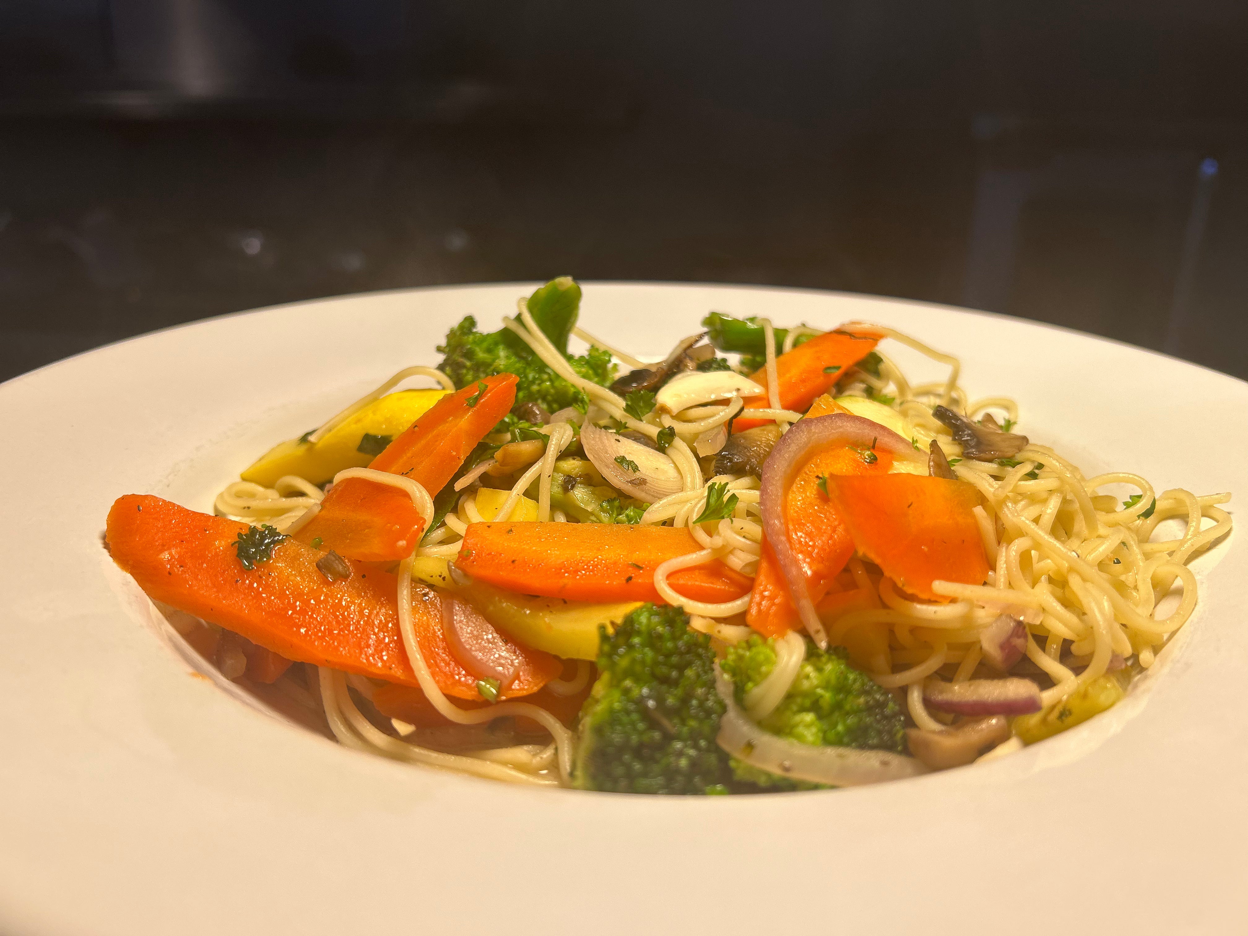 Capellini Primavera With Vegetables And Mushrooms Vincenzo s Kitchen capellini-primavera-with-vegetables-and-mushrooms-vincenzo-s-kitchen