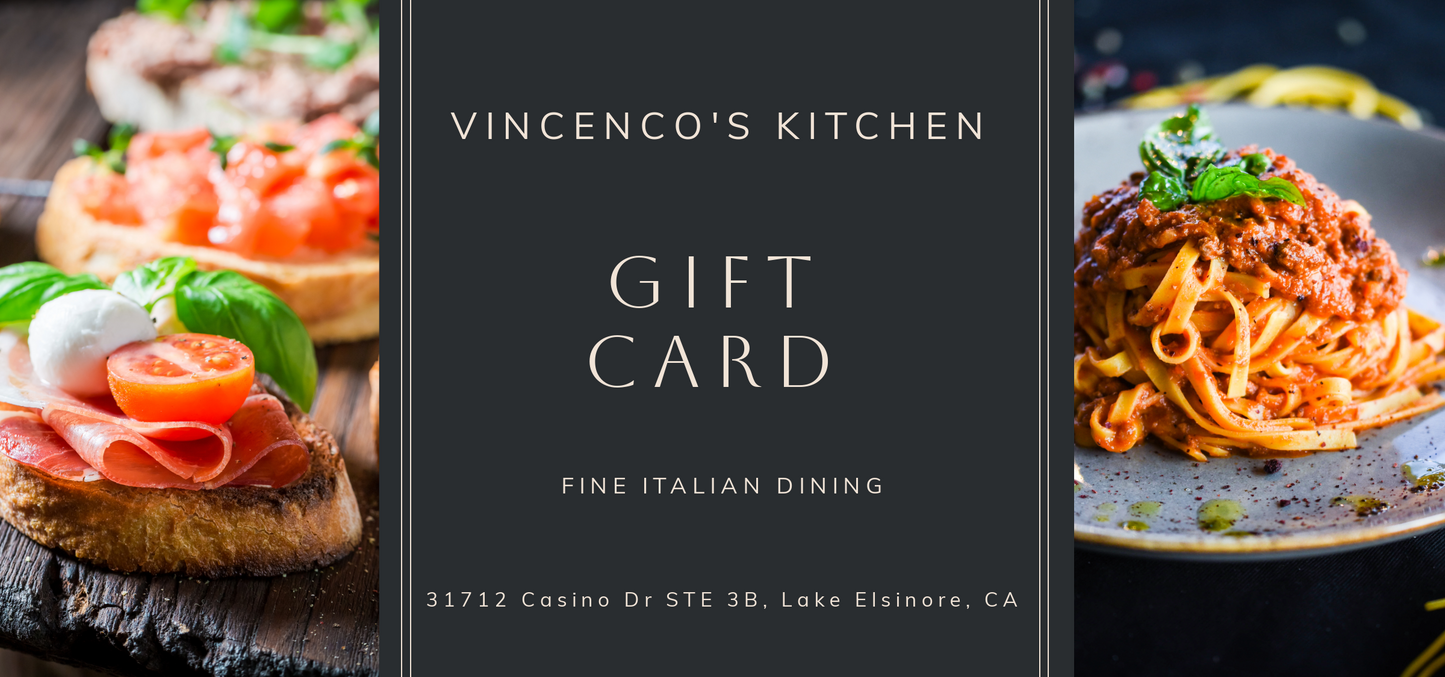 Vincenzo's Kitchen Gift Card - Vincenzo's Kitchen