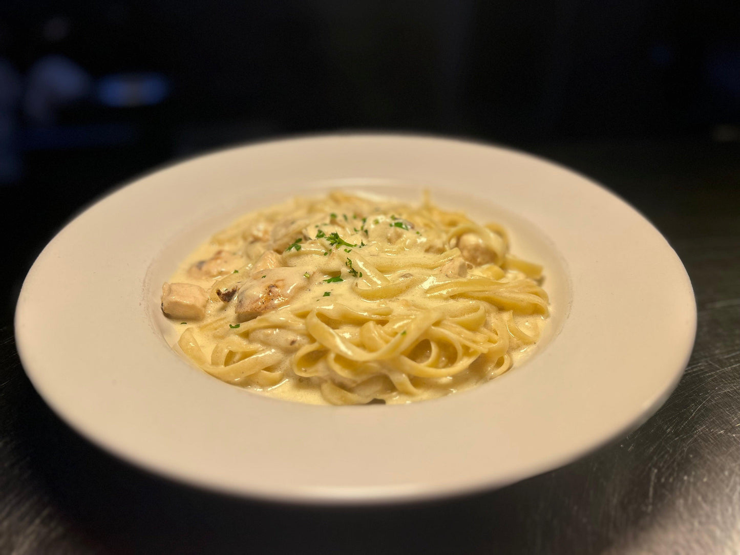 Fettuccine Chicken Alfredo - Vincenzo's Kitchen