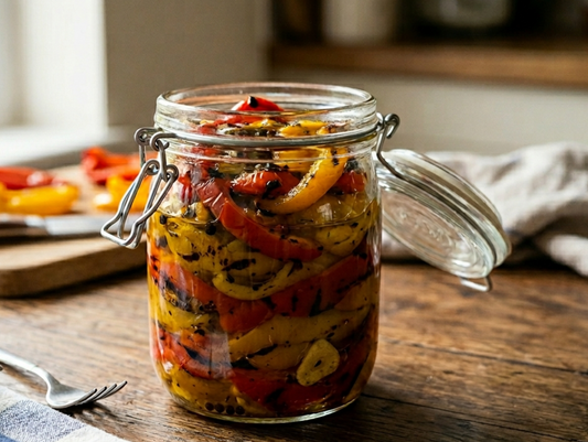 Roasted Red & Yellow Bell Peppers
